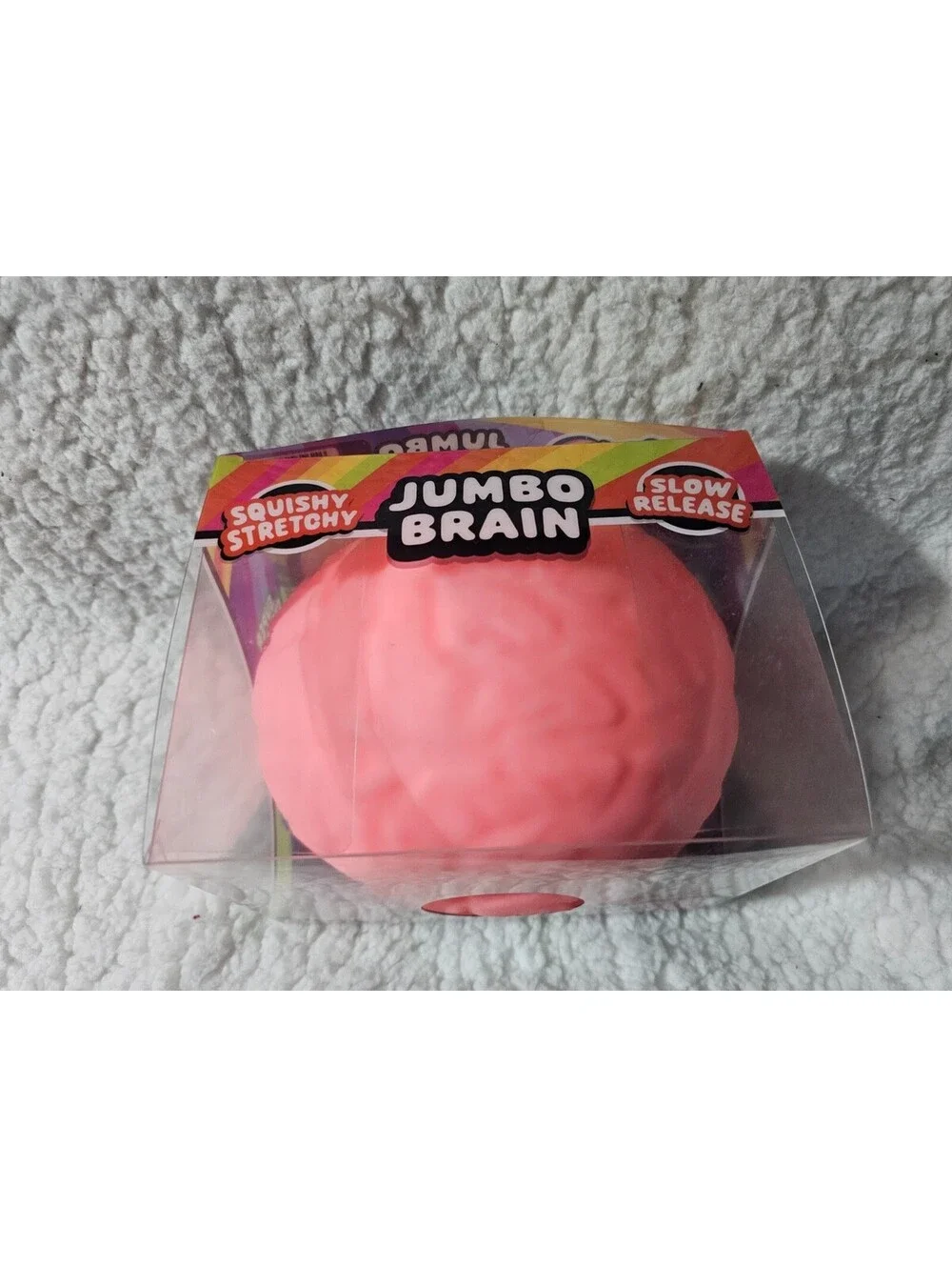 JA-RU Irresistibles Jumbo Brain Squishy ja ru irre-squish-tible NIB PINK 🧠